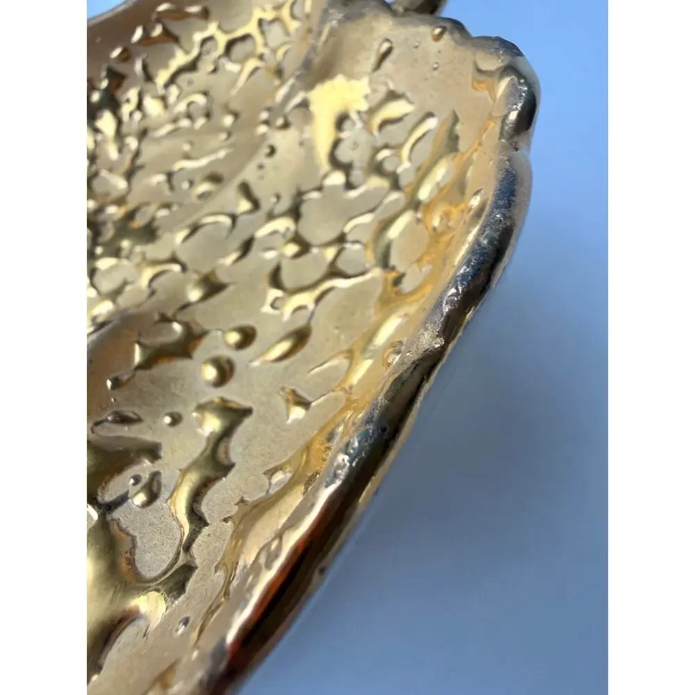 Vintage White Ceramic Leaf Dish 5
